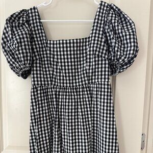 Abound Black and White Check Mini Dress. Size S. Like New.